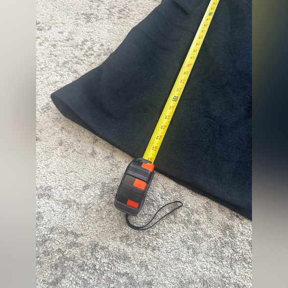 Escalier Black Wool Belted Coat with Genuine Fox Fur Collar Women’s Large Luxury - Picture 11 of 12